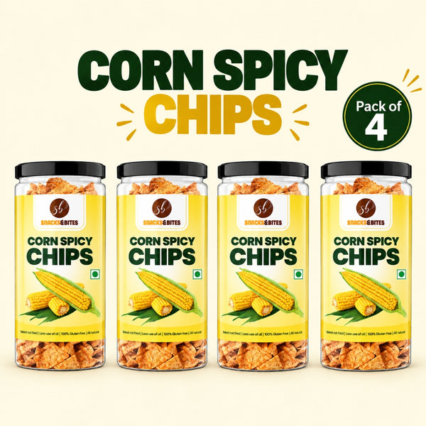 CORN SPICY CHIPS(PACK OF 4)