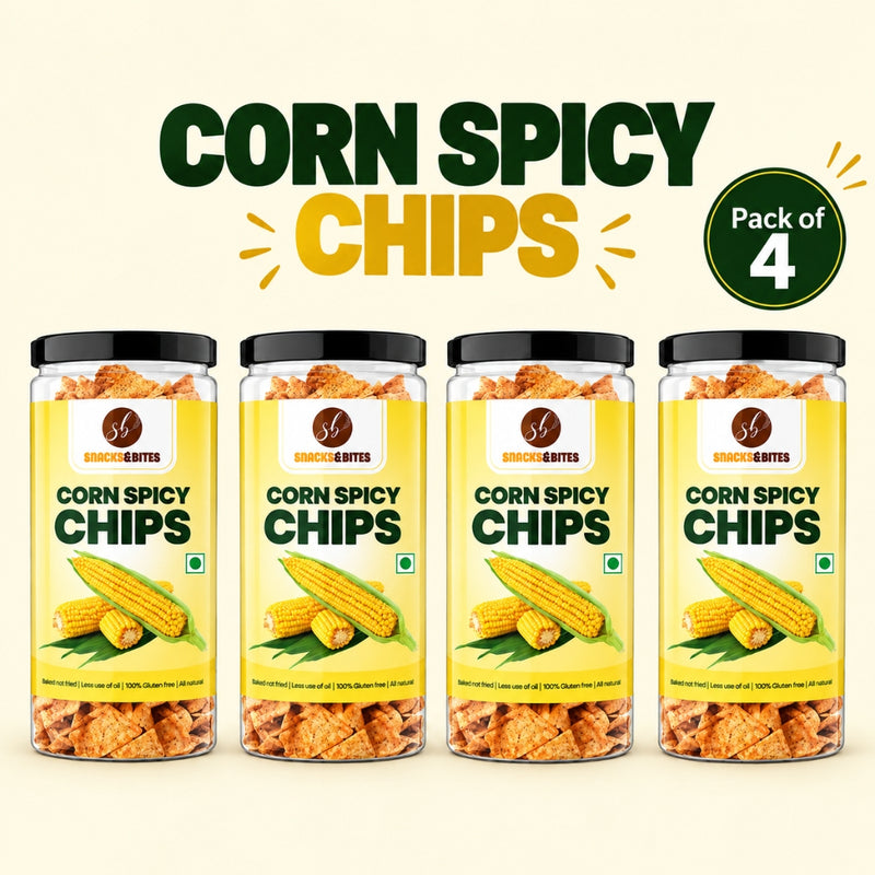CORN SPICY CHIPS(PACK OF 4)